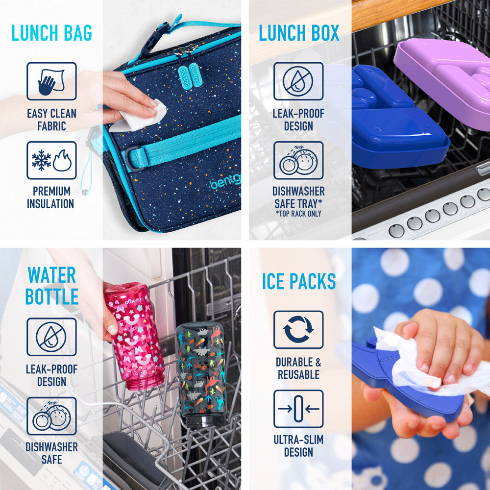 Bentgo Kids Prints Lunch 5-Piece Set with Ice Packs - Image 20